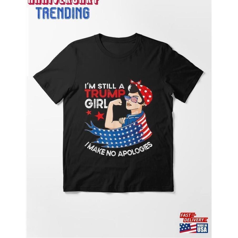 Trump Girl 2024 Political Statement Graphic Unisex T-Shirt